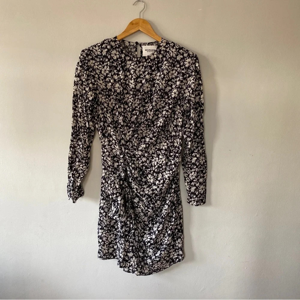 Isabel Marant Étoile Dulce Knotted Floral Dress Size 40 / US 8 - Picture 5 of 13